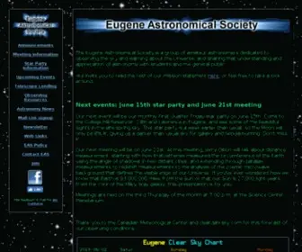 Eugeneastro.org(Eugene Astronomical Society) Screenshot