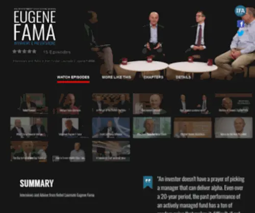 Eugenefamainterviews.com(Eugene Fama Interviews) Screenshot