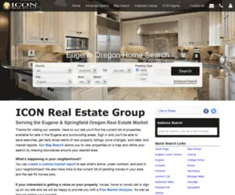 Eugenefinehomes.com(ICON Real Estate Group) Screenshot