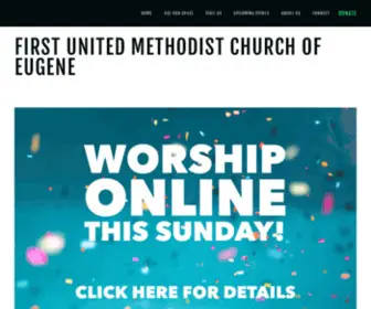 Eugenefumc.org(First United Methodist Church of Eugene) Screenshot