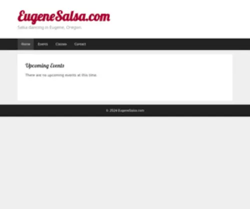Eugenesalsa.com(Salsa dancing in Eugene) Screenshot