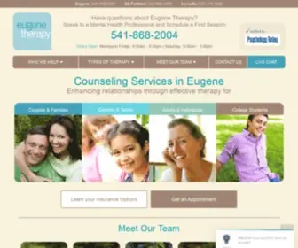 Eugenetherapy.com(Counseling Services Eugene Therapy) Screenshot