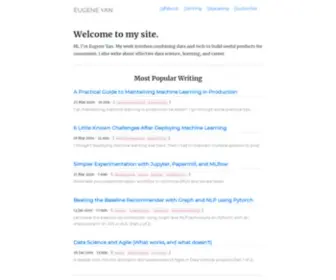 Eugeneyan.com(Eugene Yan) Screenshot