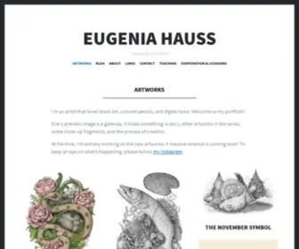 Eugeniahauss.com(Creating My Own World) Screenshot