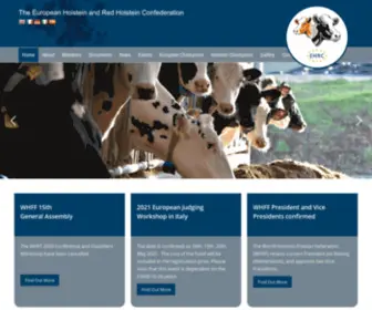 Euholsteins.com(The European Holstein and Red Holstein Confederation) Screenshot