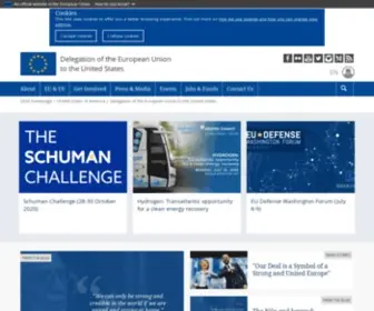 Euintheus.org(Delegation of the European Union to the United States) Screenshot