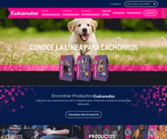 Eukanuba.com.ar(Nutrición extraordinaria para perros extraordinarios) Screenshot