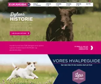 Eukanuba.dk(Hundeernæring) Screenshot