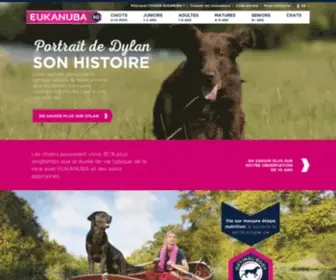 Eukanuba.fr(Aliments pour chiens) Screenshot
