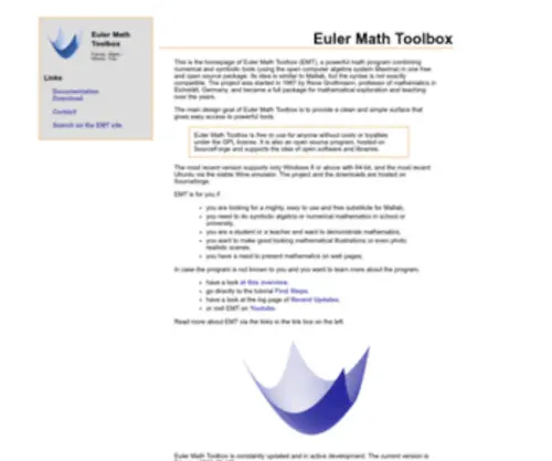 Euler-Math-Toolbox.de(Euler Math Toolbox) Screenshot