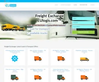 Eulogis.com(Free freight exchange for return loads) Screenshot