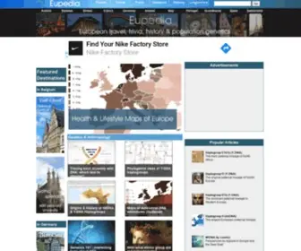 Eupedia.com(Ecology, Maps, Statistics, Travel, History, Genetics, Linguistics & Psychology) Screenshot