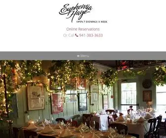 Euphemiahaye.com(Euphemia haye restaurant & the haye loft) Screenshot
