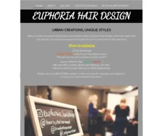 Euphoriahairdesign.com(Hair Salon) Screenshot
