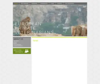 Euprimvets.eu(European Primate Veterinarians) Screenshot