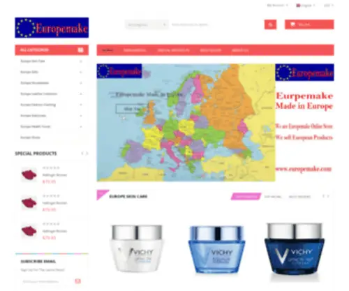 Euprod.com(MadeEuropean) Screenshot