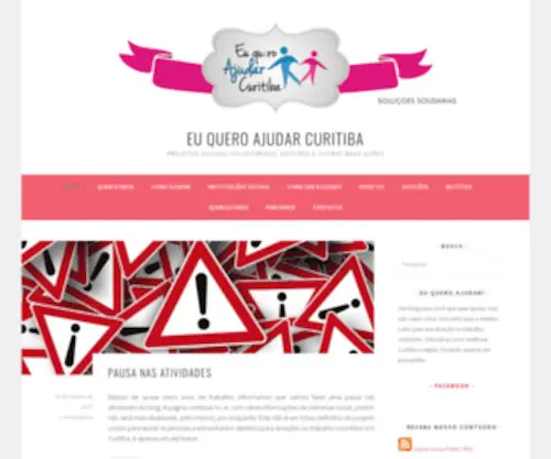 Euqueroajudarcuritiba.com(Eu quero ajudar Curitiba) Screenshot