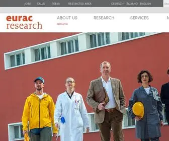 Eurac.edu(EURAC research) Screenshot