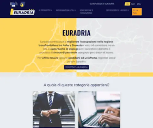 Euradria.org(Euradria One Shop Portal) Screenshot