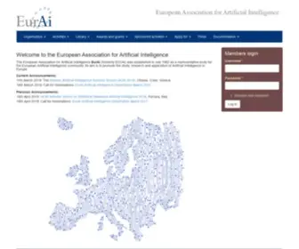 Eurai.org(European Association for Artificial Intelligence) Screenshot