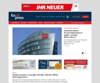Eurailpress.de(Europäische Privatbahnen) Screenshot