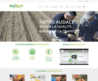 Euralis.fr(Euralis, coopérative agricole) Screenshot
