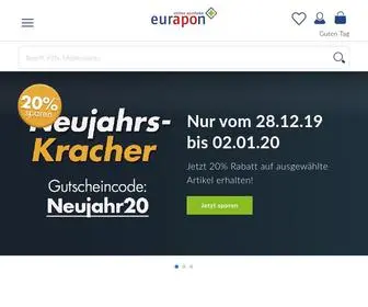 Eurapon.de(Bestellen Sie Medikamente günstig bei Ihrer Online) Screenshot