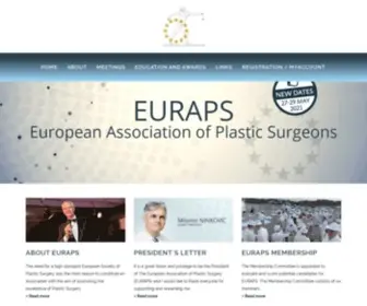 Euraps.org(European Association of Plastic Surgeons) Screenshot