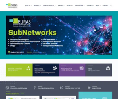 Euras-Edu.org(Euras (Eurasian Universities Union)) Screenshot
