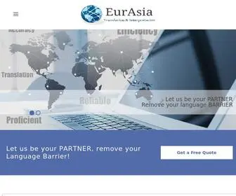 Eurasia-Translation.hk(Certified Translation and Interpretation Services Hong Kong) Screenshot