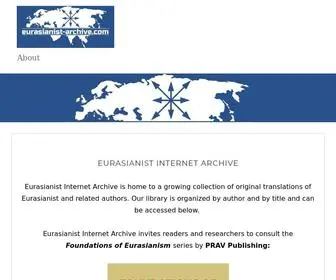 Eurasianist-Archive.com(Eurasianist Internet Archive) Screenshot