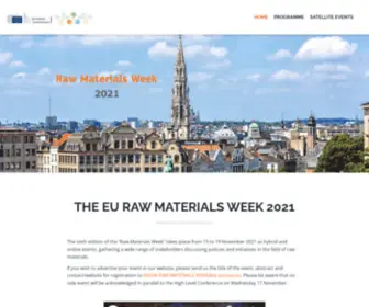 Eurawmaterialsweek.eu(EU Raw Materials WeekRaw materials week) Screenshot