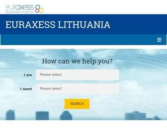 Euraxess.lt(EURAXESS Lithuania) Screenshot