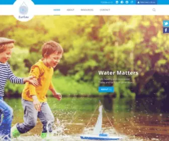 Eureau.org(Water matters) Screenshot