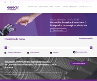 Eurecatacademy.org(Eurecat Academy es la nueva marca de formación de Eurecat) Screenshot