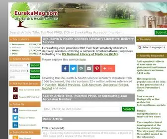 Eurekamag.com(Earth & Health Sciences Article Supply Services) Screenshot