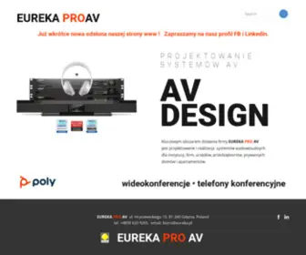 Eureka.pl(EUREKA profesjonalne systemy audiowizualne) Screenshot