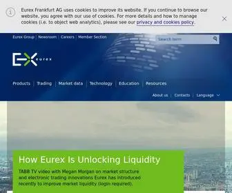 Eurexchange.com(Eurex) Screenshot