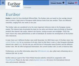 Euribor-Rates.eu(Euribor rates) Screenshot