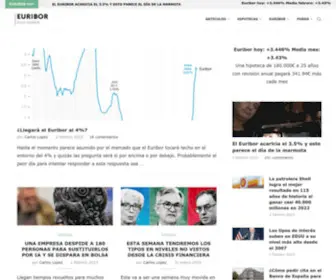 Euribor.com.es(Euríbor) Screenshot