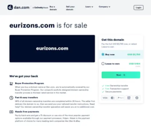Eurizons.com(Job vacancies) Screenshot