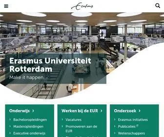 Eur.nl(Erasmus Universiteit Rotterdam (EUR)) Screenshot