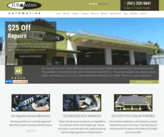 Euro-Asian.com(Our auto repair shop) Screenshot