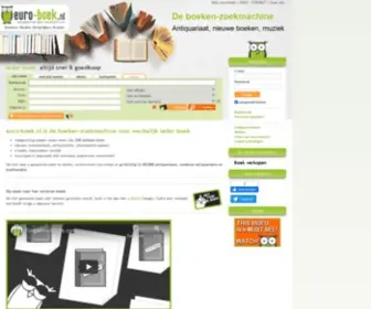 Euro-Boek.nl(Tweedehands boeken of antiquarische boeken voordelig kopen) Screenshot