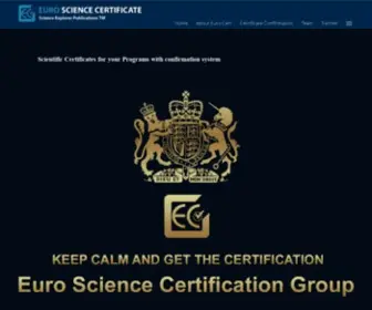 Euro-Cert.uk(Euro Science Certificate) Screenshot
