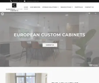 Euro-Custom.com(Euro Custom Cabinets) Screenshot