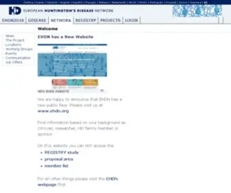 Euro-HD.net(About European Huntington's Disease Network) Screenshot