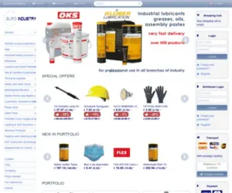 Euro-Industry.com(Online Shop for industrial goods worldwide) Screenshot