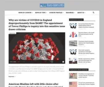 Euro-Islam.info(News and Analysis on Islam in Europe and North America) Screenshot