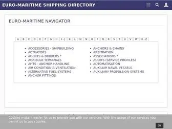 Euro-Maritime.com(EUROPEAN SHIPPING DIRECTORY) Screenshot